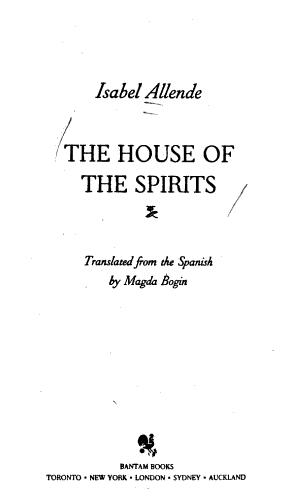 The House of the Spirits